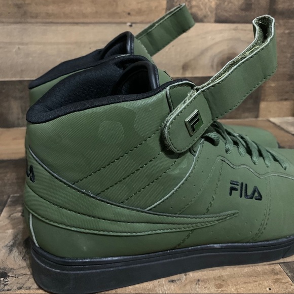 Fila High Top Sneakers Mens Sz 11 Green - Picture 8 of 11